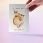 Corgi Boba Tea Valentines Day Card For Boyfriend - Cute Boba Card For Her - I Love You Card For Girlfriend
