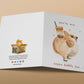 Corgi Boba Tea Valentines Day Card For Boyfriend - Cute Boba Card For Her - I Love You Card For Girlfriend