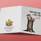 Dart War Otter Anniversary Card For Husband - Pew Pew I Love You Card For Girlfriend - Funny Valentines Day Card For Boyfriend
