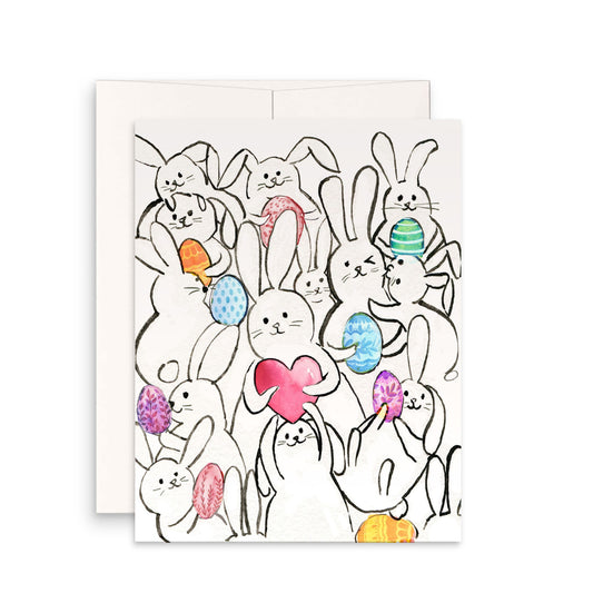 Funny Easter Cards For Kids - Watercolor Egg Easter Gifts For Granddaughter