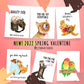Happy Anniversary Card For Him -  I Love You This Much Like Iceberg Penguins Love Cards - Cute Penguin Valentines Day Card
