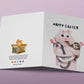 Funny Easter Cards For Best Friends - Creepy Rabbit Cats Easter Cards
