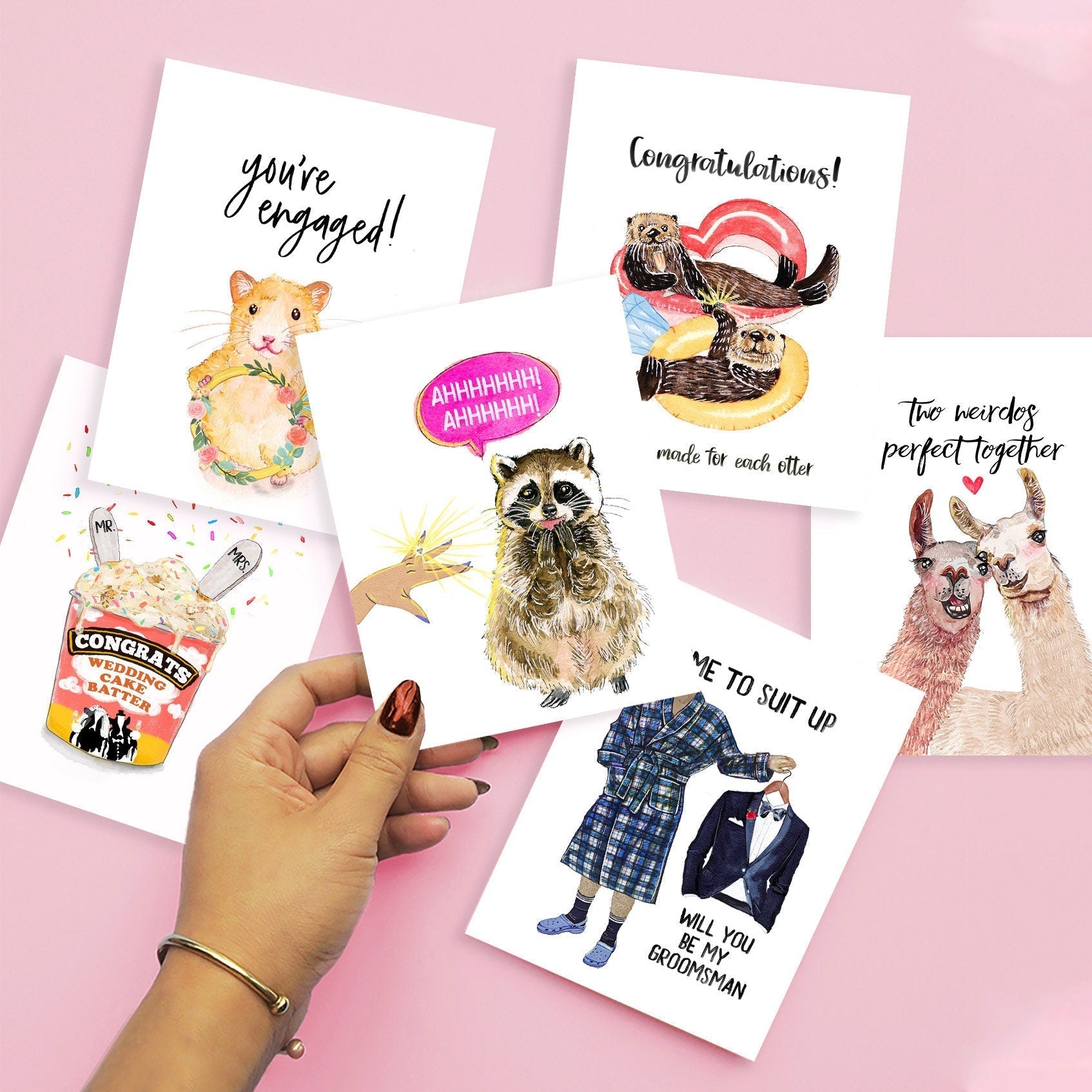 Cat Royal Wedding Card Funny - Just Married Couples First Dance