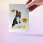 Naughty Cat Easter Cards For Kids - Funny Easter Card For Tuxedo Cats Lovers