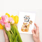 Hamster Cute Mothers Day Card Funny - Toast For Raisin Me - Happy Mother's Day Gift From Daughter