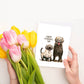 Mud Dog Mother's Day Card Funny - Happy Mother's Day Cards From The Dog - Golden Retriever Dog Mom Gifts