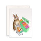 Rabbit Bunny Easter Cards For Kids - Watercolor Egg Easter Gifts For Granddaughter