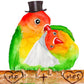 Lovebird Couple Bird Wedding Card Funny - Wedding Congratulations Cards For Bird Lovers