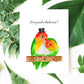 Lovebird Couple Bird Wedding Card Funny - Wedding Congratulations Cards For Bird Lovers