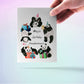 Panda Birthday Card Funny - Giant Panda Bear Party Pandamonium - Cute Birthday Cards For Her