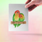 Lovebird Couple Bird Wedding Card Funny - Wedding Congratulations Cards For Bird Lovers