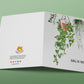 Cat Plant Encouragement Card For Best Friends - Hang In There House Plants - Affirmation Cards For Cat Lovers
