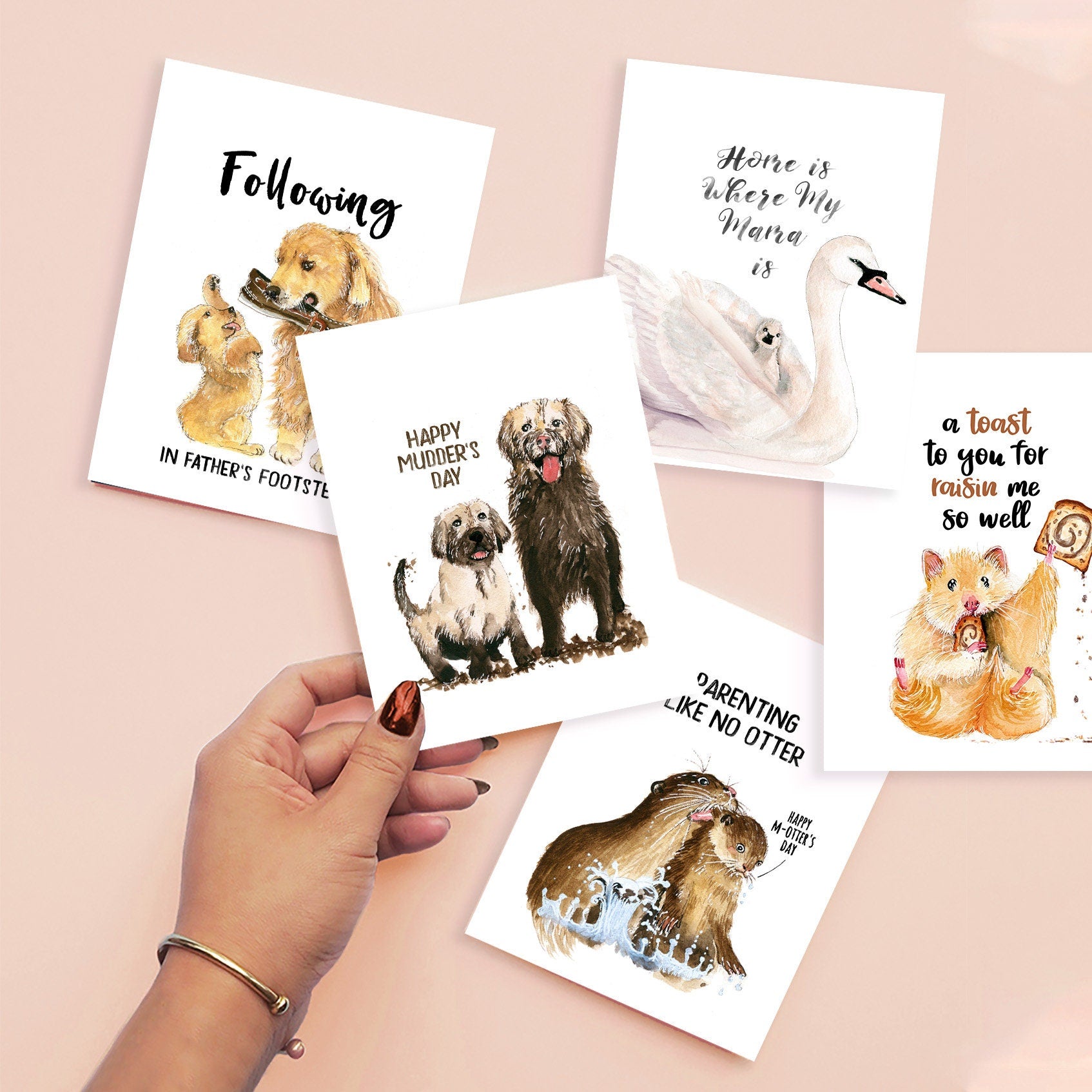Best Dog Mom Funny Mom Card From The Dog, Funny Mother's Day Card For Dog Lover, Dog Mum Birthday Card For Her,  Pet Mom Card For Wife Gifts