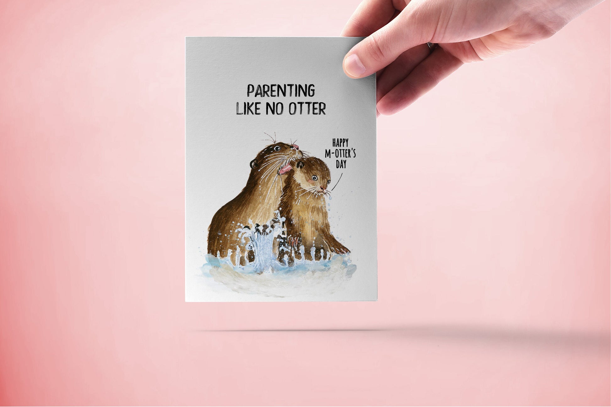Cute Otter Mother's Day Card Funny - Happy Mother's Day From Kid