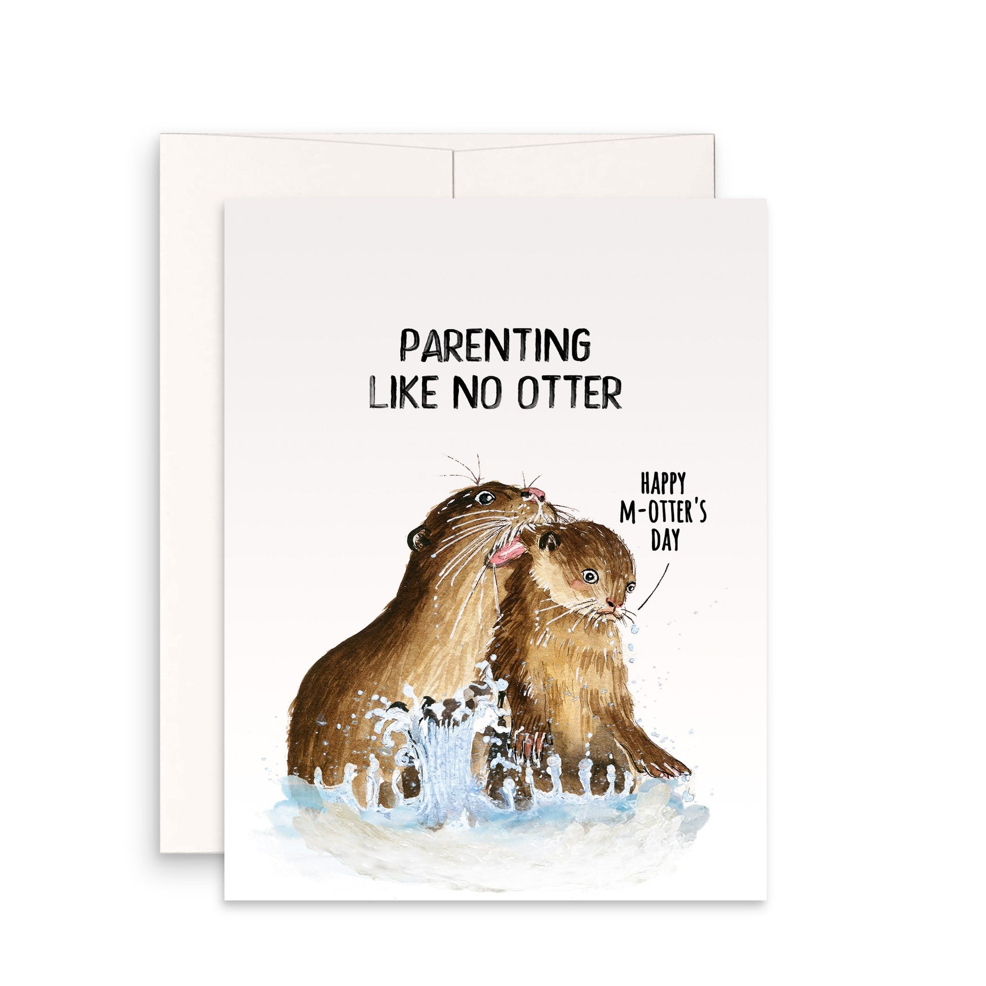 Cute Otter Mother's Day Card Funny - Happy Mother's Day From Kid