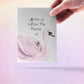 Swan Mom And Baby Mother's Day Card Funny - Home Is Where Mom Is - Birthday Card For Mom From Daughter