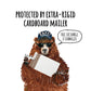 Bear Fishing Funny Graduation Card 2024 -Bear Graduation Gift For Son - Liyana Studio Handmade Greeting Cards