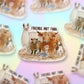 Vegan Sticker - Friends Not Food Animal Rights - Vegan Gifts Herbivore Stickers - Barn Farm Animals Llama Chicken Cow Goat Alpaca Sheep