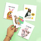 Funny Easter Cards For Best Friends - Creepy Rabbit Cats Easter Cards