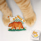 Poppy Flower Bear Sticker - California Flag Travel Lover Gift - Water Bottle Waterproof Stickers For Nature Hiking Adventure - Liyana Studio