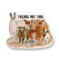 Vegan Sticker - Friends Not Food Animal Rights - Vegan Gifts Herbivore Stickers - Barn Farm Animals Llama Chicken Cow Goat Alpaca Sheep