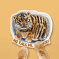 Angry Baby Tiger Sticker - No Talk Me Angry Meme Sticker - Waterproof Vinyl Sticker For Waterbottle - Liyana Studio
