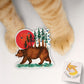 Redwood Forest Sticker - California Bear Sticker - Camping Sticker For Nature Lover Gift - Waterproof Stickers - Liyana Studio