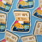 Stay Home Introvert Cat Sticker For Cat Lover - No Travel Indoor Pet Vinyl Sticker For Introverts - Liyana Studio