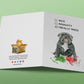 Pitbull Dog Christmas Card Funny - Naughty Or Nice - Bull Dog Mom Holiday Gift - Liyana Studio
