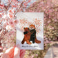 Red Panda Wedding Card Funny - Happily Ever After - Wedding Dance Fireworks - Bridal Shower Gifts - Liyana Studio