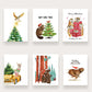 Capybara Holiday Cards For Friends - Hot Spring Bathing Capy Family Funny Christmas Card Set - Happy New Year Cards From Baby -Liyana Studio