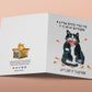 Naughty Black Cat Birthday Cards Funny - Couch Scratch Cats Gift