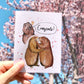 Cute Best Friend Wedding Card Funny - Wedding Day Kiss - Bridal Shower Gifts For Daughter - Liyana Studio