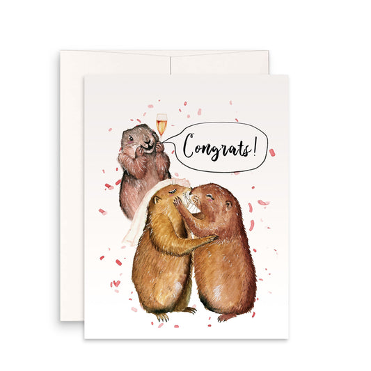 Cute Best Friend Wedding Card Funny - Wedding Day Kiss - Bridal Shower Gifts For Daughter - Liyana Studio