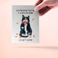 Naughty Black Cat Birthday Cards Funny - Couch Scratch Cats Gift