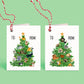 Dogs Cats Christmas Gift Tags - Funny Christmas Tags For Pet Lovers Friend - Christmas Tree Mini Cards - Liyana Studio