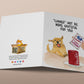 Canned Cranberry Sauce Happy Thanksgiving Cards Funny - Thanksgiving Gift For Dog Lovers - Handmade By Liyana Studio Greetings
