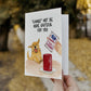 Funny Thanksgiving Cards Set - Turkey Dog Cat Holiday Cards For Friends- Handmade Greeting Cards By Liyana Studio