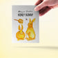 Honey Bunny Funny Easter Cards For Kids - Watercolor Happy Easter Bunny Card For Grandkids - Liyana Studio Greeting Cards Handmade