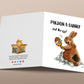 Chocolate Bunny Easter Cards For Kids - Easter Egg Funny Easter Card For Friends - Liyana Studio Greeting Cards Handmade