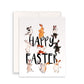 10 Happy Easter Cards Pack - Easter Bunny Egg Basket Gifts- Spring Greeting Card Pack For Kids - Liyana Studio Greeting Cards Handmade