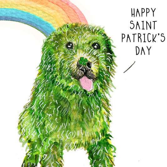 Goldendoodle St Patricks Day Card For Boyfriend - Lucky To Have You - St Patricks Day Gift For Her - Dog Saint Patrick's Day Cards