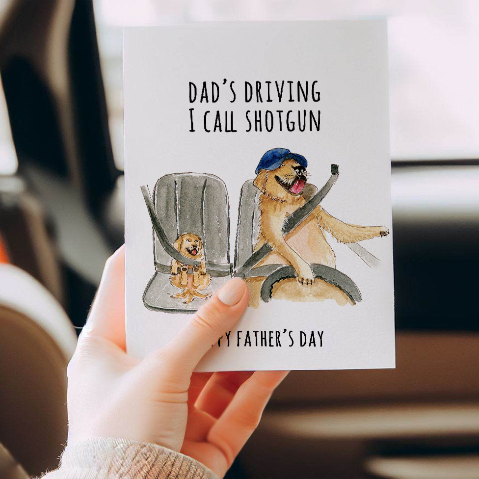 Road Trip Car Ride With Dad Funny Fathers Day Card From Son - Dad And Daughter Happy Fathers Day Card Funny - Dad Birthday Cards