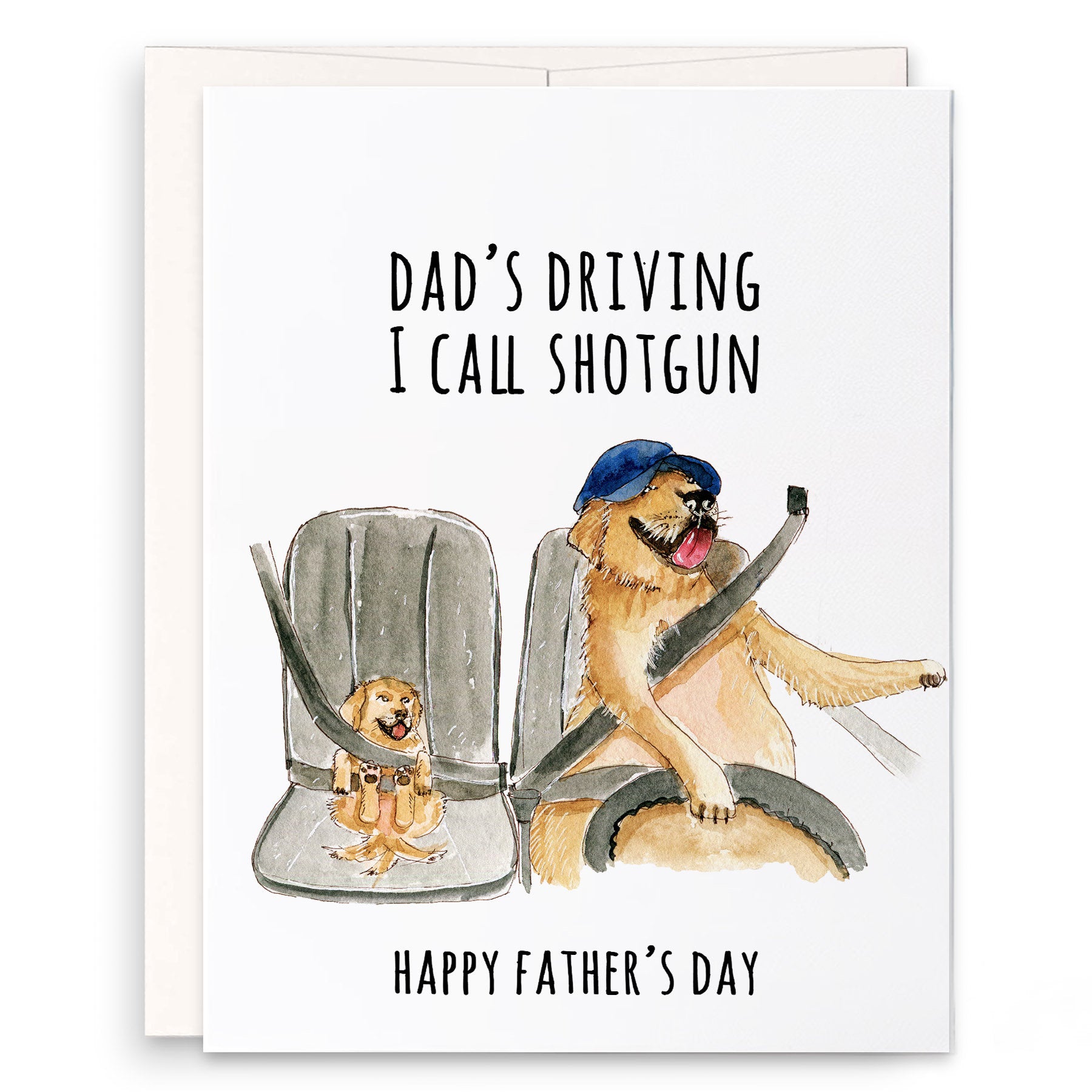 Road Trip Car Ride With Dad Funny Fathers Day Card From Son - Dad And Daughter Happy Fathers Day Card Funny - Dad Birthday Cards