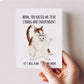 Cat Mom And Daughter Mothers Day Card Funny - Best Mom Birthday Card From Daughter Son - Liyana Studio Greeting Card Handmade
