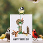 Bird Feeder Funny Birthday Cards For Bird Watching - Bird Birthday Card For Bird Lover - Nature Lover Squirrel Raccoon Deer - Liyana Studio