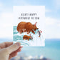 Grizzly Bear Birthday Cards For Her - Papa Mama Bear Birthday Card For Kid - Katmai Grizzly Bears Birthday Card Funny - Liyana Studio