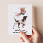 Pointing Pheasant Funny Birthday Cards For Hunter - German Shorthaired Pointer Dog Birthday Card - Liyana Studio Handmade Greetings