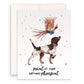 Pointing Pheasant Funny Birthday Cards For Hunter - German Shorthaired Pointer Dog Birthday Card - Liyana Studio Handmade Greetings