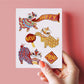Lion Dance Happy Lunar New Year Cards Set - 2024 Chinese New Year Card For Kids - The Year Of The Dragon